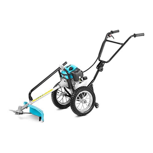 hillvert HT-HBC-500 Motorsense Benzin zum Schieben 1.63 kWh von 51.7 cm³ 8120 U/min Freischneider Benzin Rasentrimmer Benzin Benzin-Rasentrimmer Benzin- Motorsense